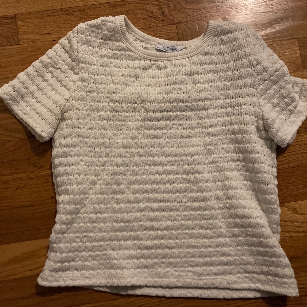 Zara white top